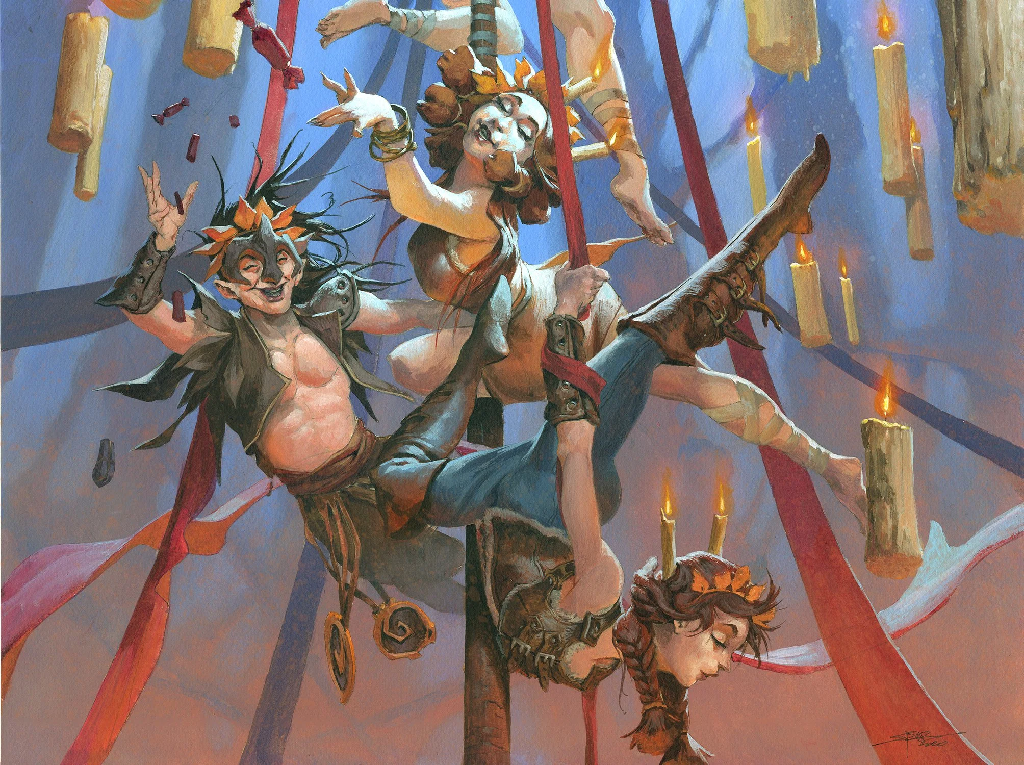 Contortionist Troupe, 50 x 70 cm poster print — Jesper Ejsing
